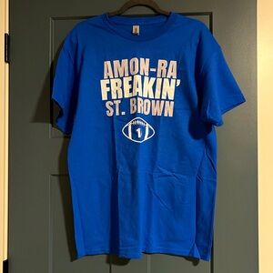 NWOT Detroit Lions St. Brown Tee